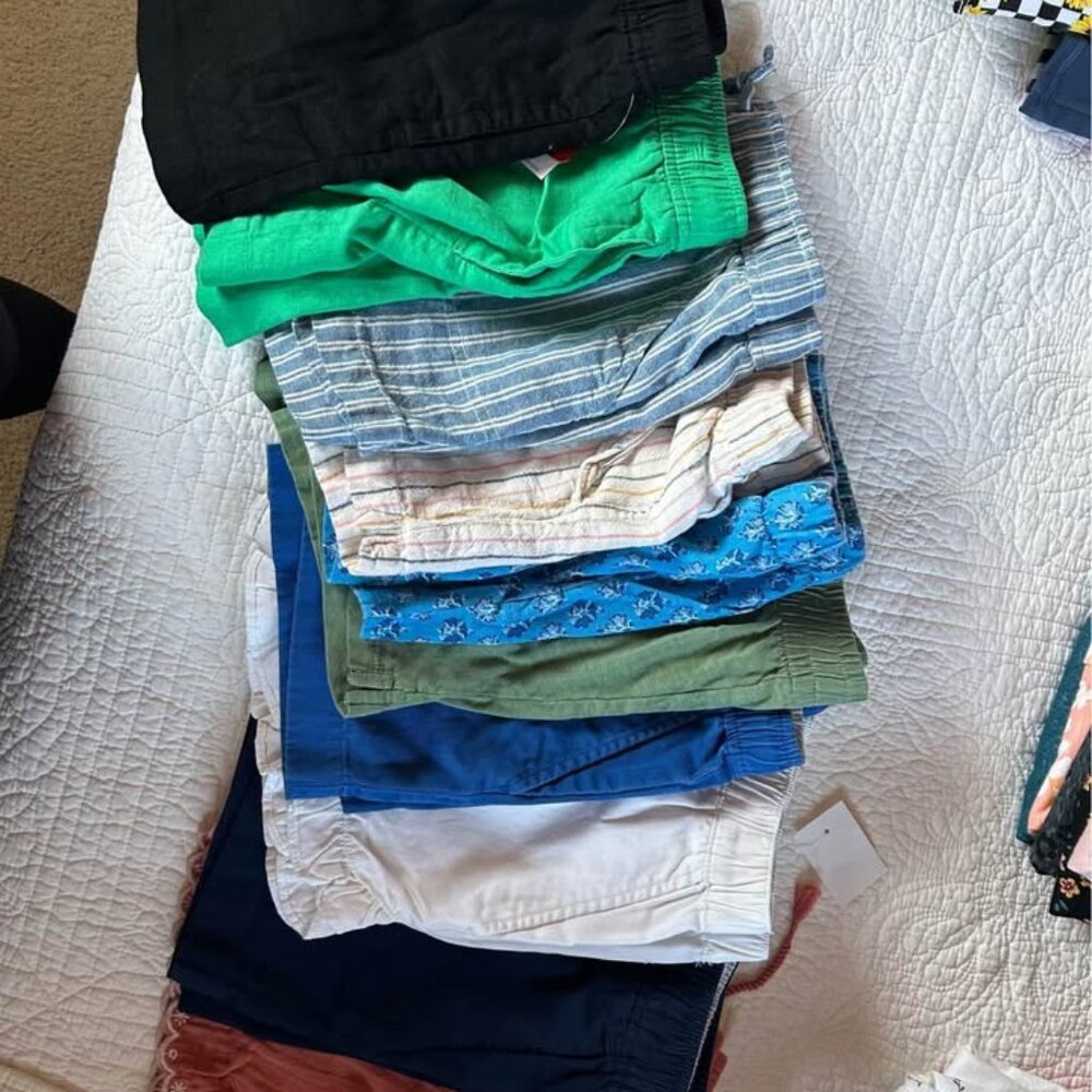 Lot of 10  Girls Elastic Waist Skirts & Shorts